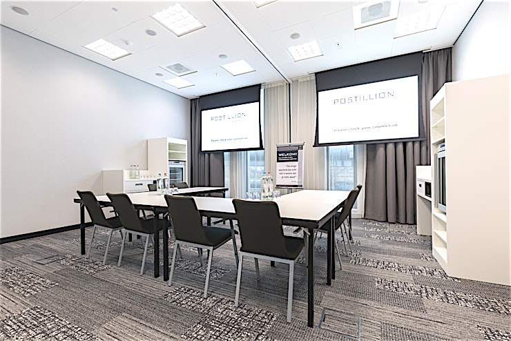 Meeting room 25 This meeting room located at the first floor of the hotel. The meeting room is flexible and can be combined with meeting room 26. The meeting room is equipped with plug & play.